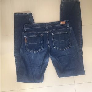 Skinny jeans from Anthropologie low rise